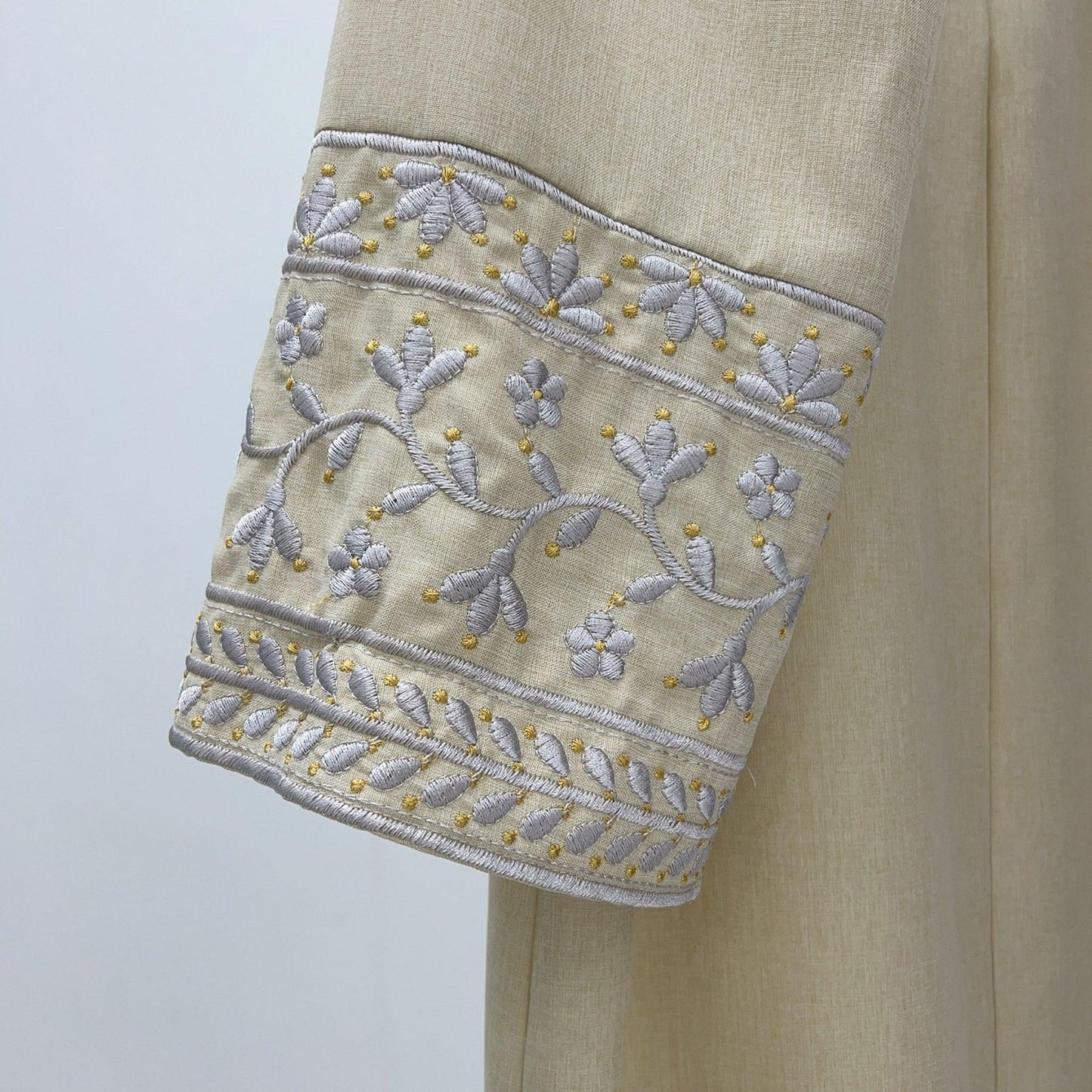 Ramadan Dubai Abaya Dress - Soft Embroidery Kefiyyeh Belted Robe | Modest Islamic Clothing for Women - Mahathelabel