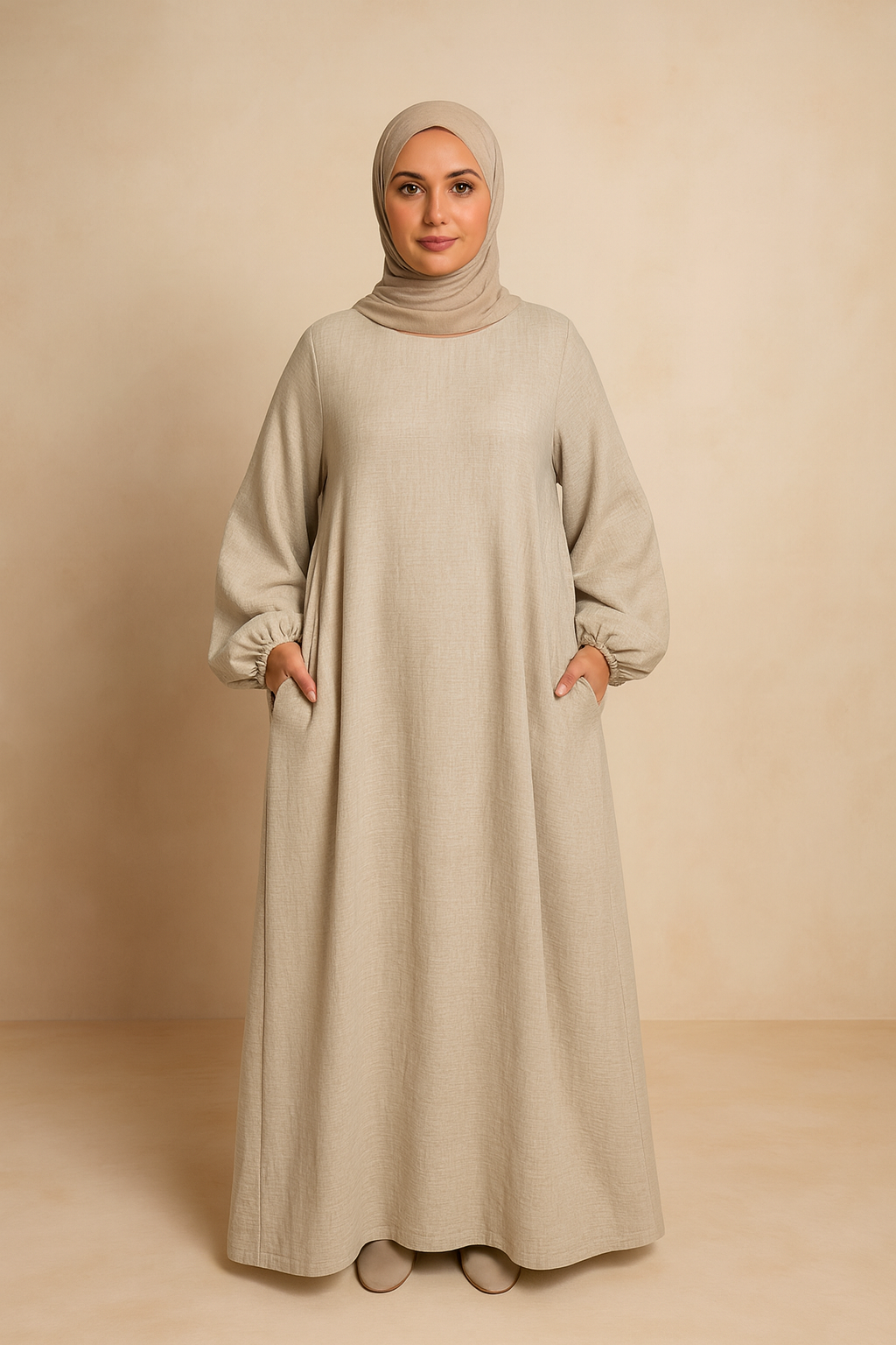 MH18 Nursing Zip Pocket Abaya – Single-Zip, Reversible Front/Back Wear for Prayer, Umrah & Hajj