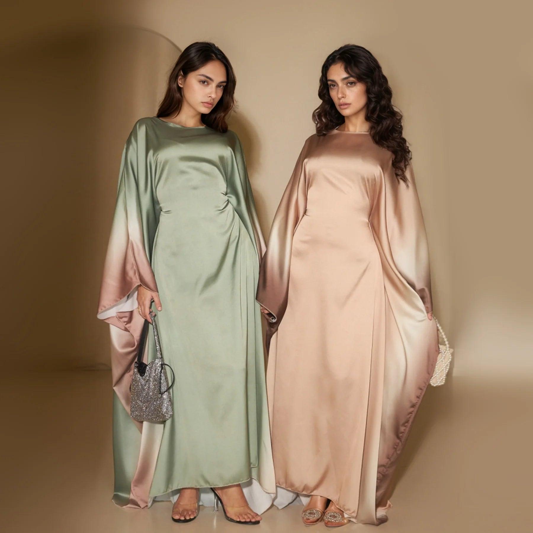 Farasha Butterfly Modest Abaya Coffee - Elegant Wear for Muslim Women - Mahathelabel