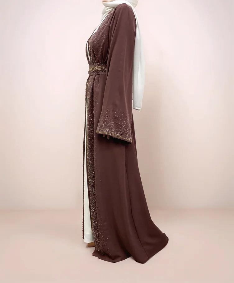 Galaxy Glitter Diamond Robe | Elegant Shimmering Islamic Dress for Women - Mahathelabel