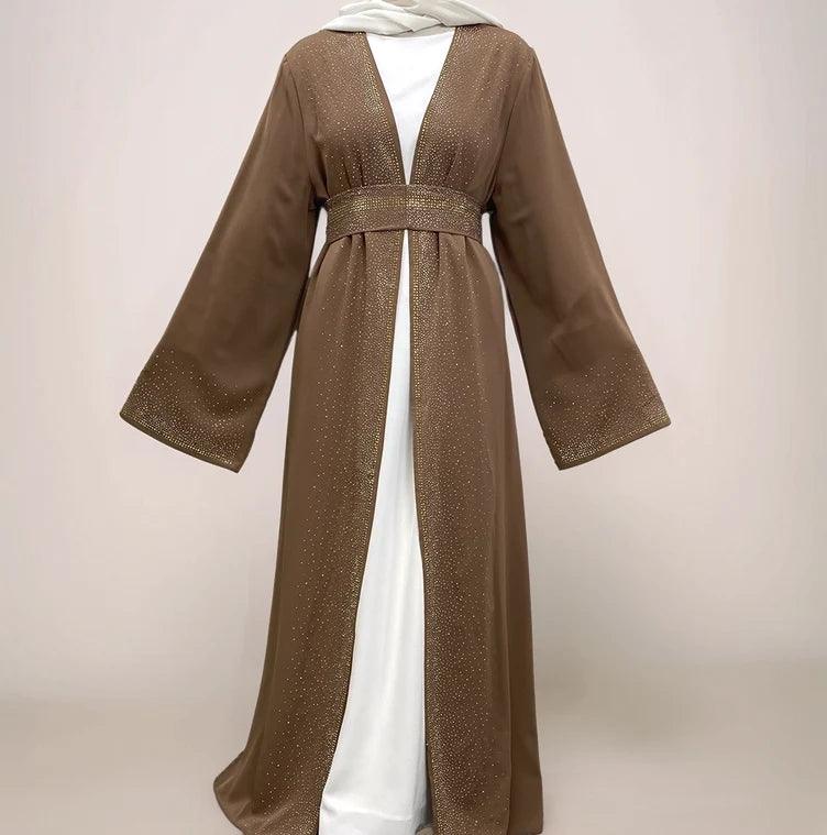 Galaxy Glitter Diamond Robe | Elegant Shimmering Islamic Dress for Women - Mahathelabel