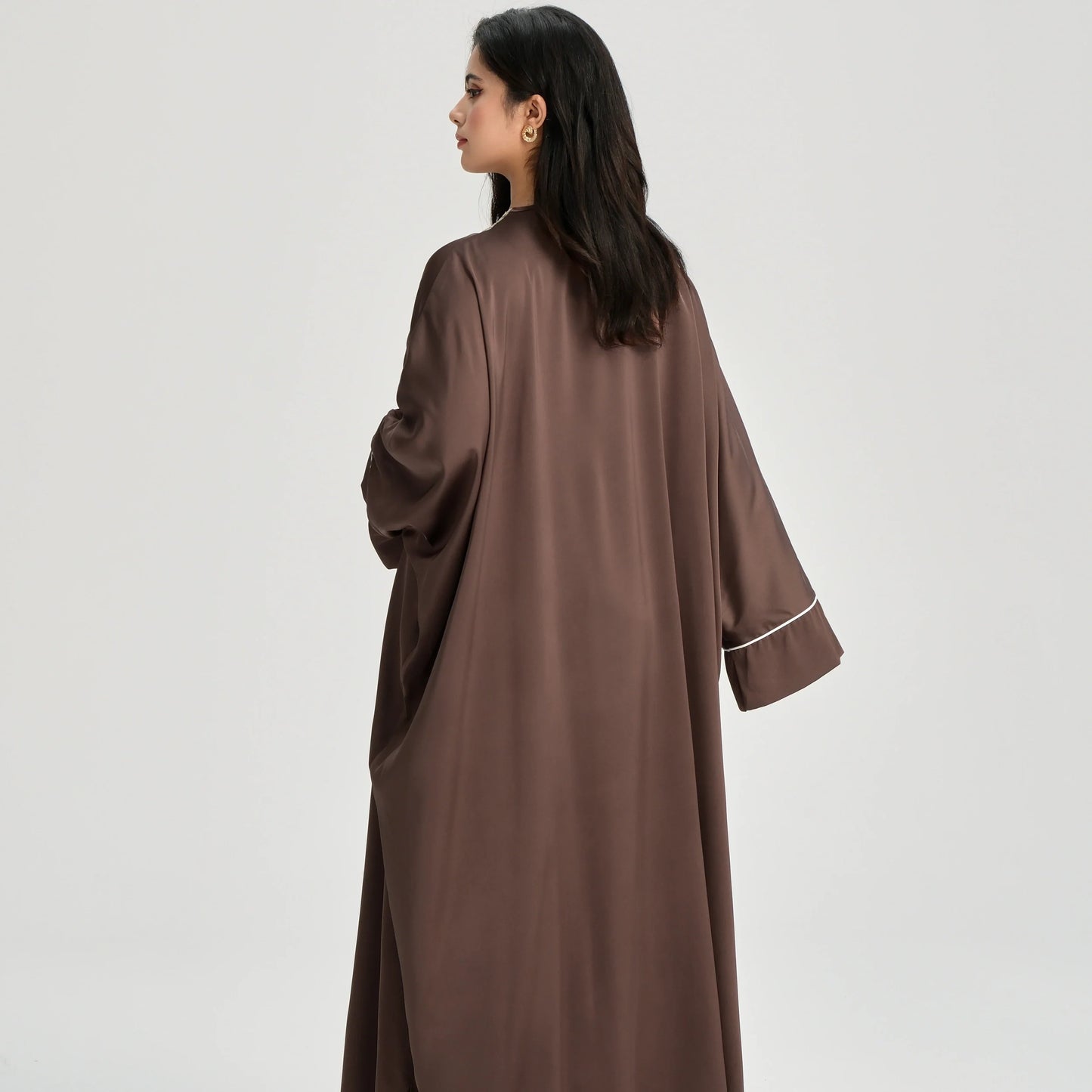 MH20 Gold Lace Kaftan Abaya | Luxury Khaleeji Maxi Dress with Inner Belt