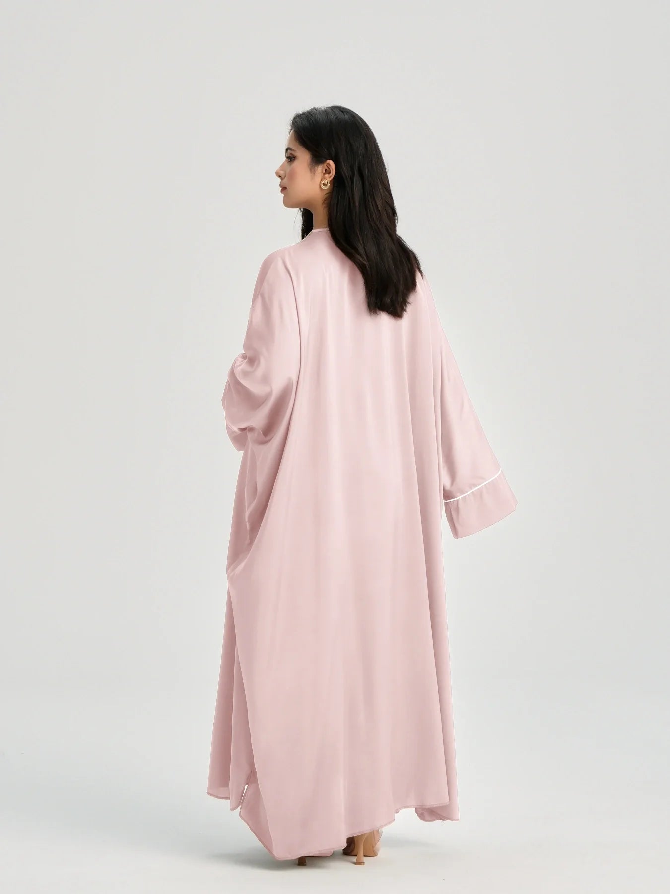 MH20 Gold Lace Kaftan Abaya | Luxury Khaleeji Maxi Dress with Inner Belt