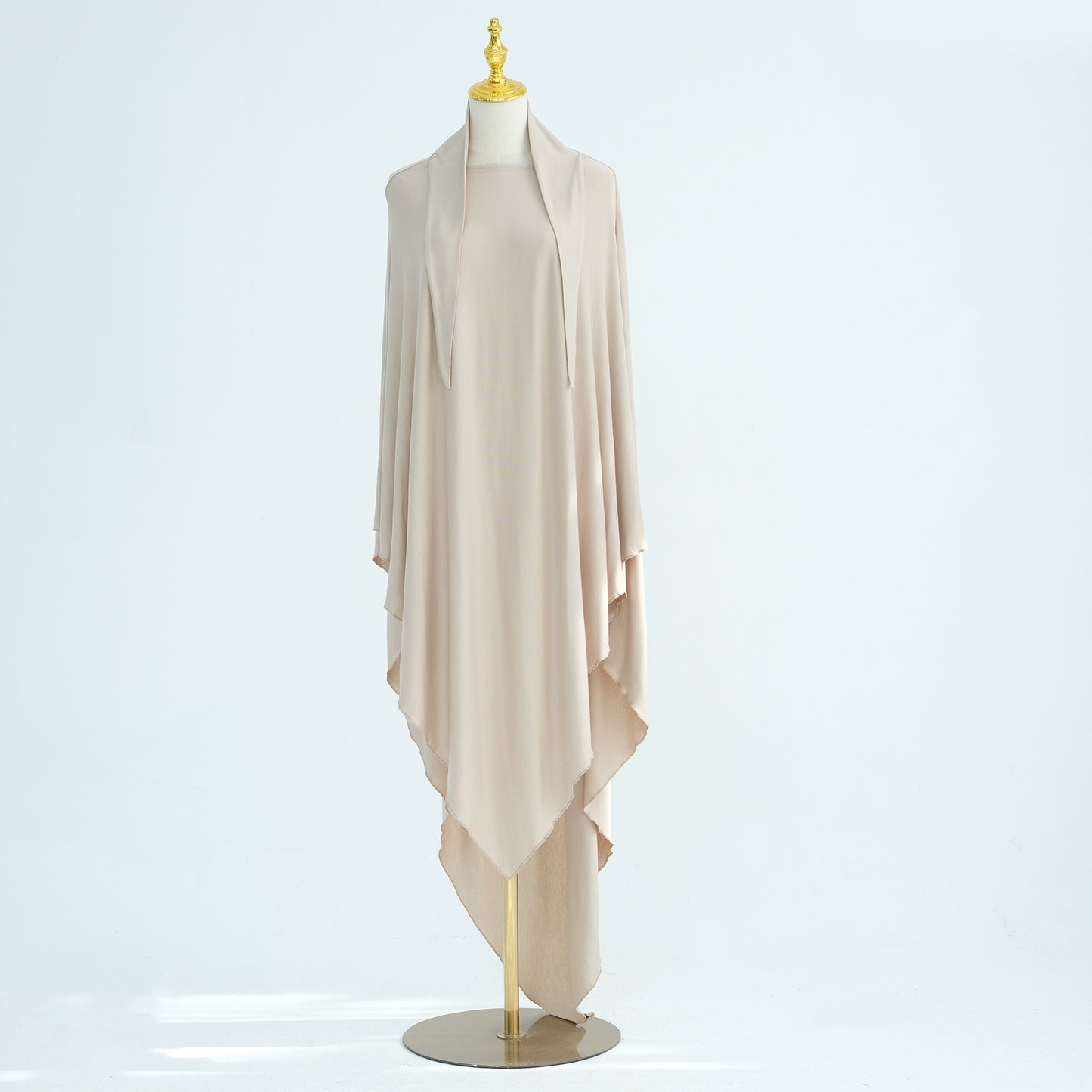 Safiyyah Jersey One-Layer Long Khimar | Breathable & Modest Muslim Hijab for Women