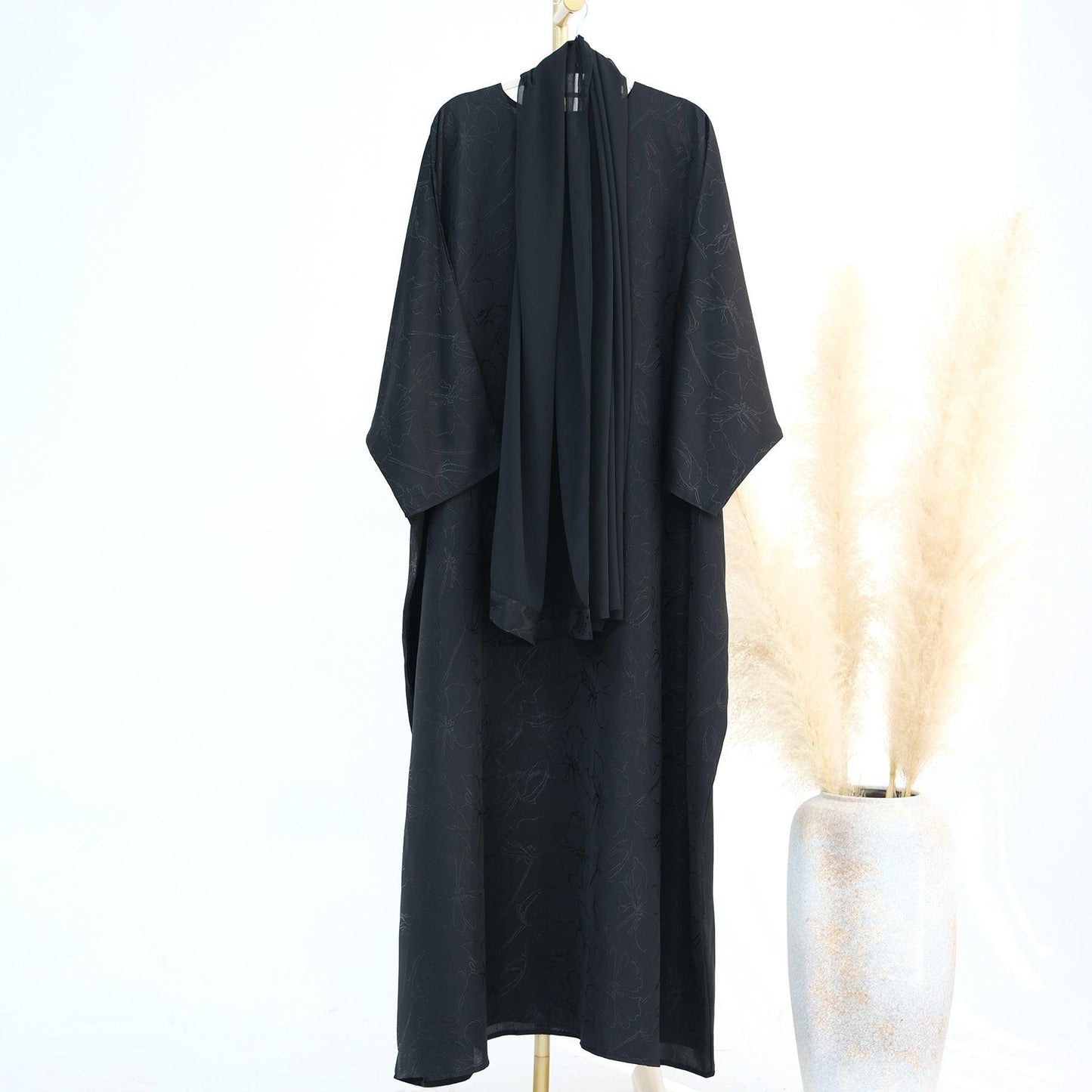 Layla Elegant Kaftan Maxi Dress | Ramadan Party Gown for Muslim Women - Mahathelabel