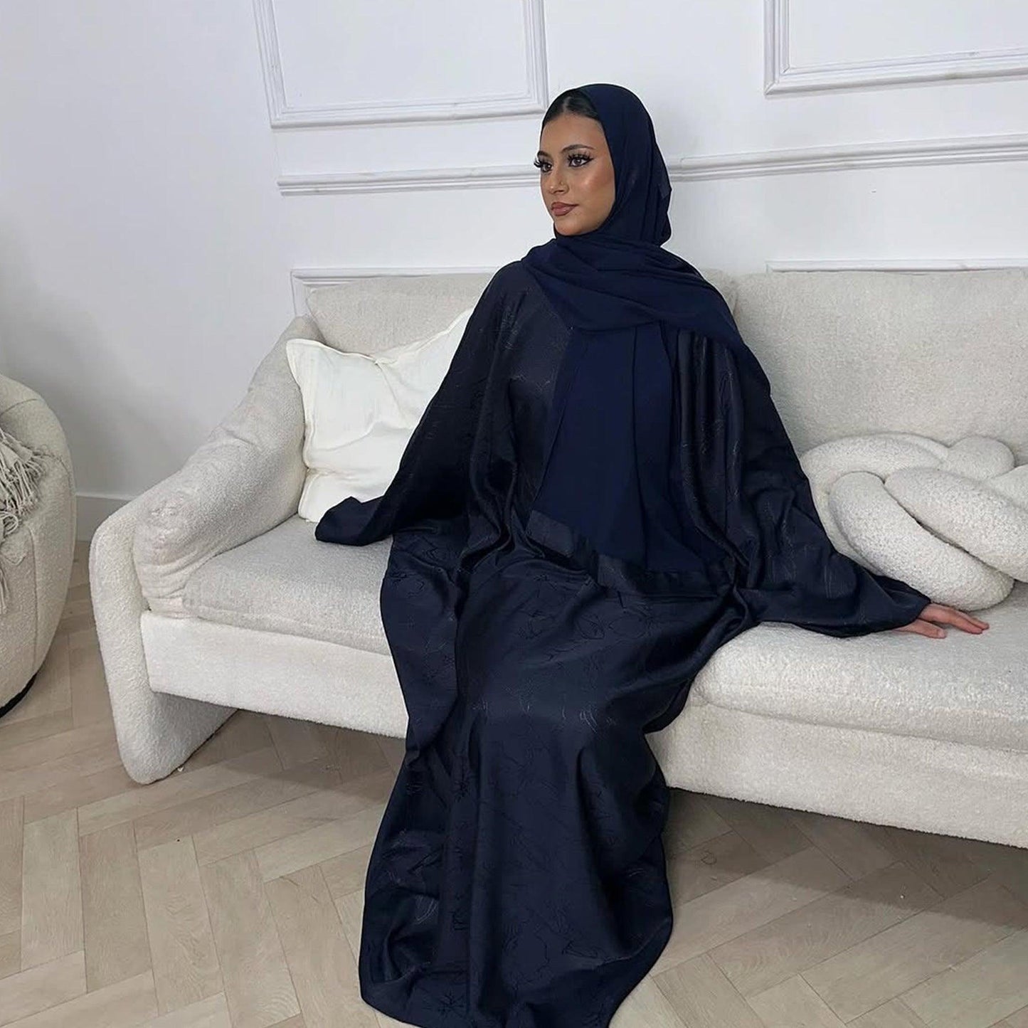 Layla Elegant Kaftan Maxi Dress | Ramadan Party Gown for Muslim Women - Mahathelabel