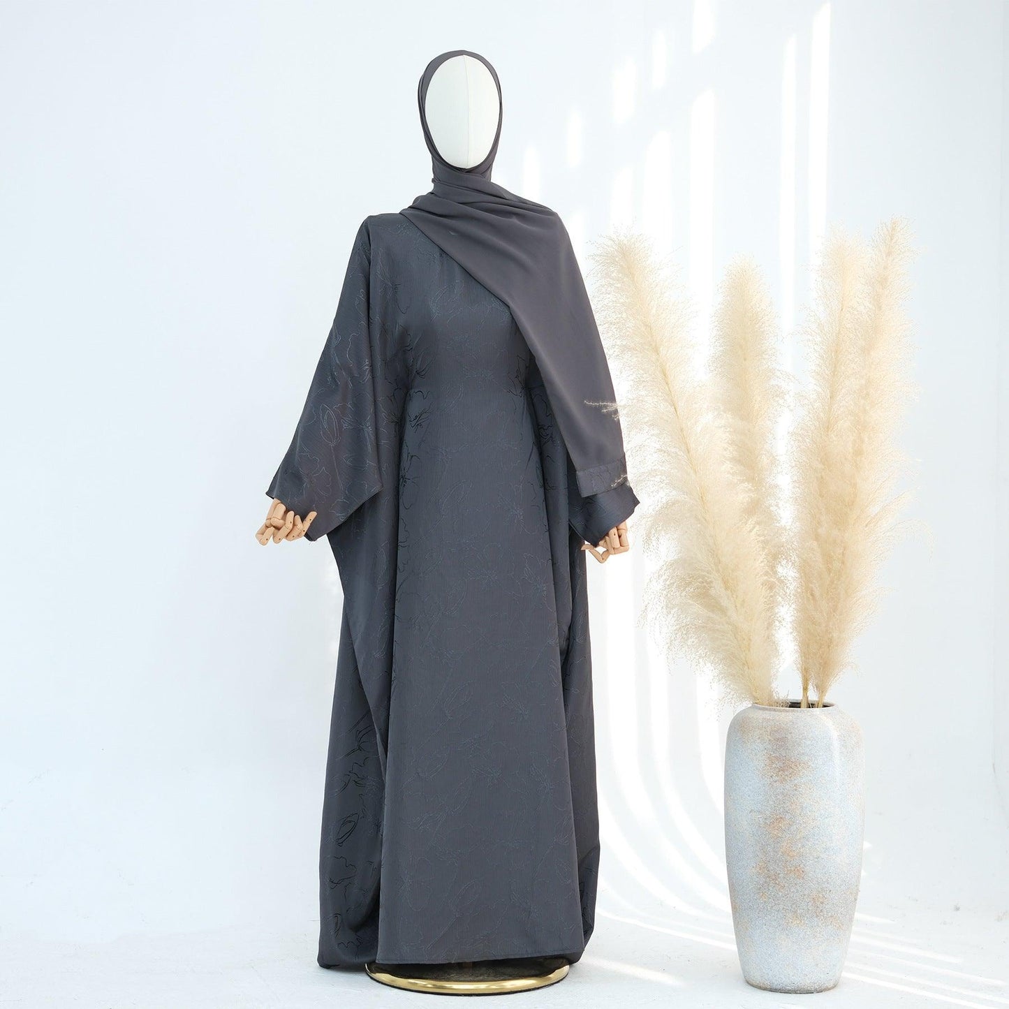 Layla Elegant Kaftan Maxi Dress | Ramadan Party Gown for Muslim Women - Mahathelabel