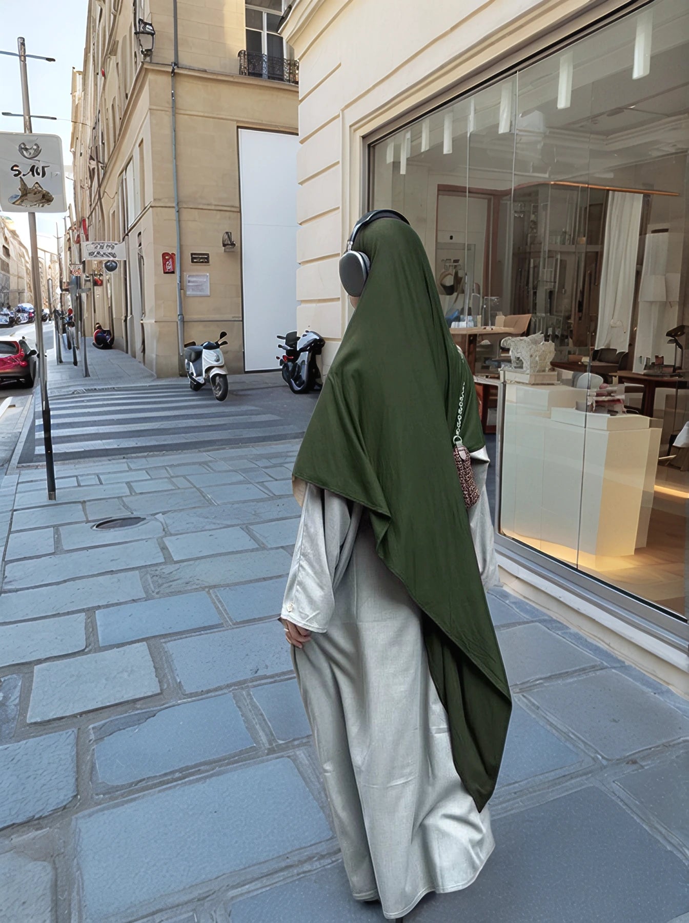 Safiyyah Jersey One-Layer Long Khimar | Breathable & Modest Muslim Hijab for Women