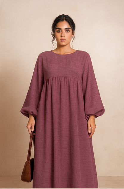 MH18 Nursing Zip Pocket Abaya – Single-Zip, Reversible Front/Back Wear for Prayer, Umrah & Hajj