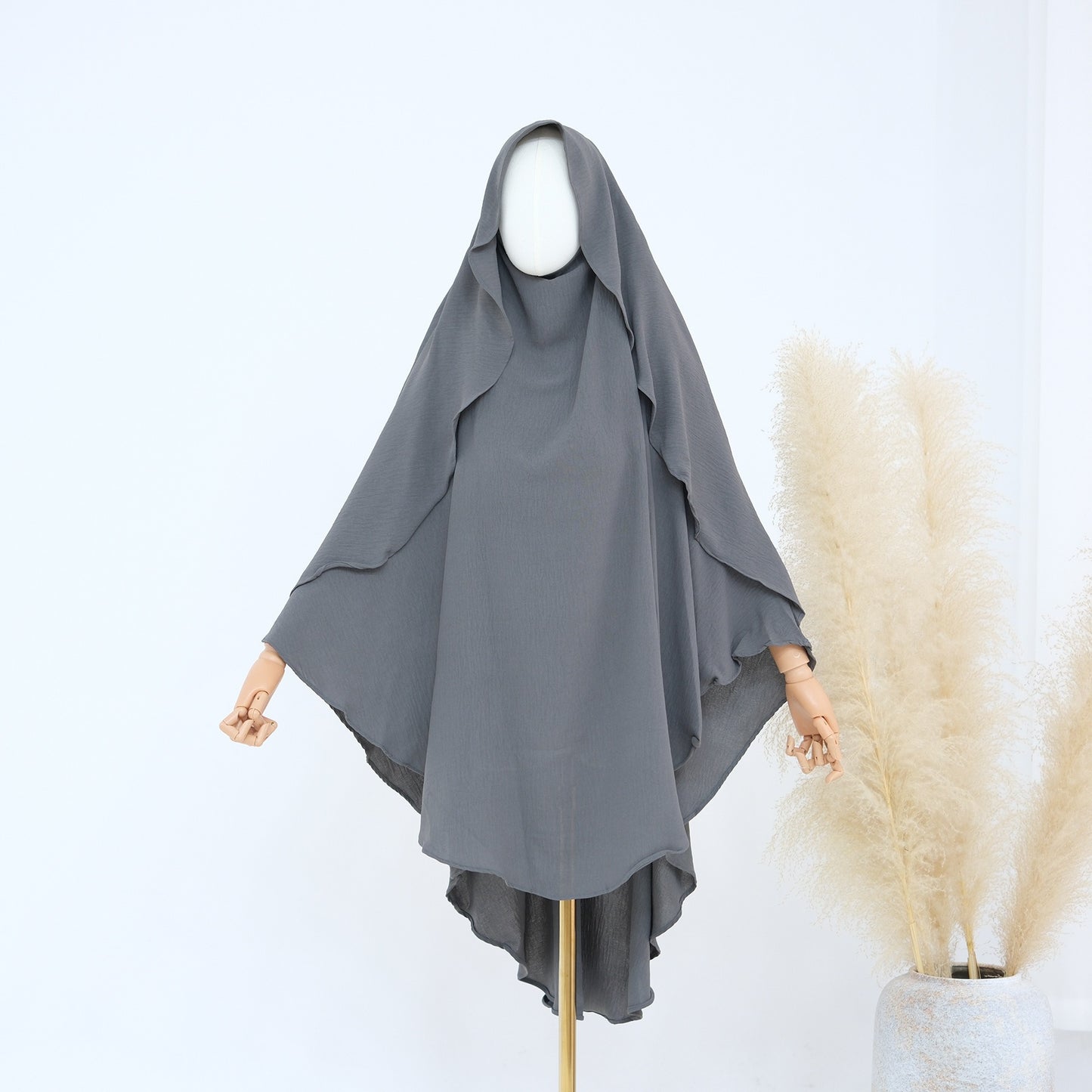 MH29 One-Layer Crepe Khimar │ Breathable Prayer Hijab