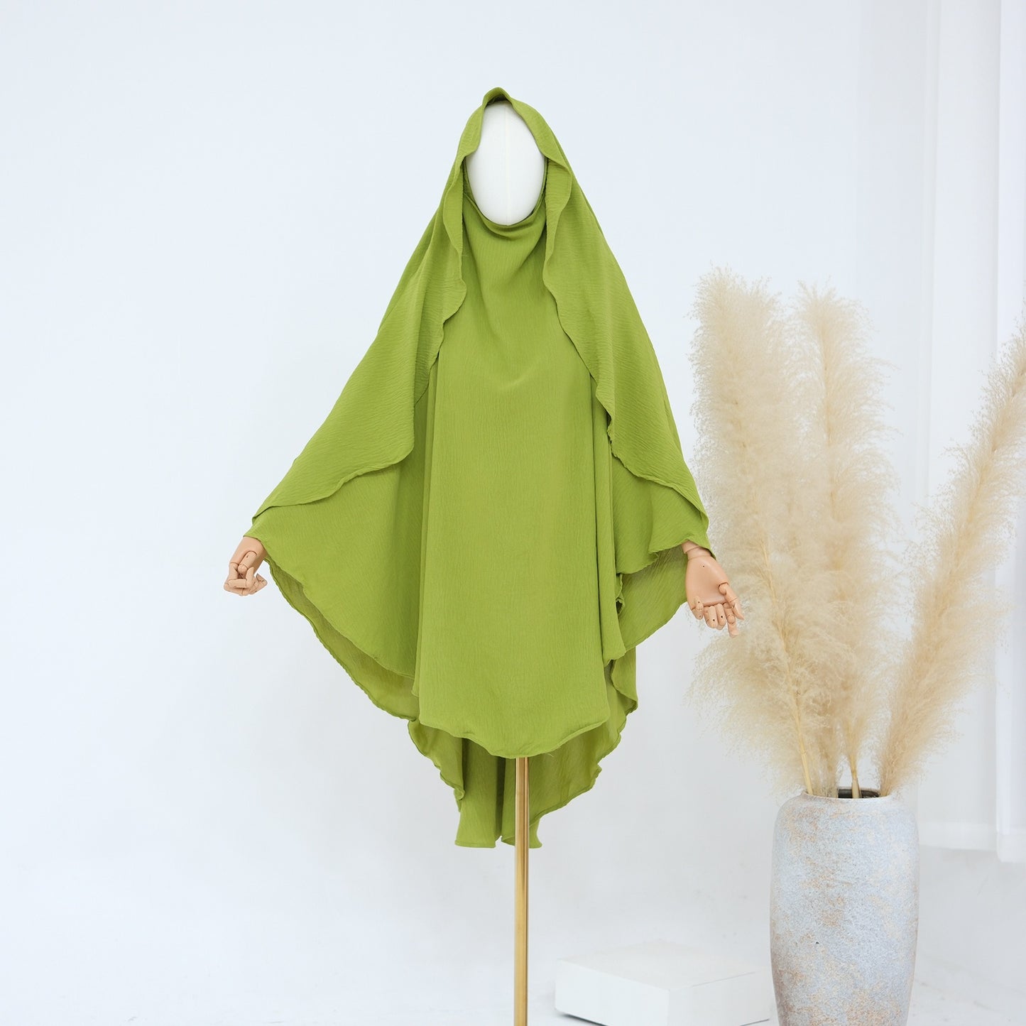 MH29 One-Layer Crepe Khimar │ Breathable Prayer Hijab