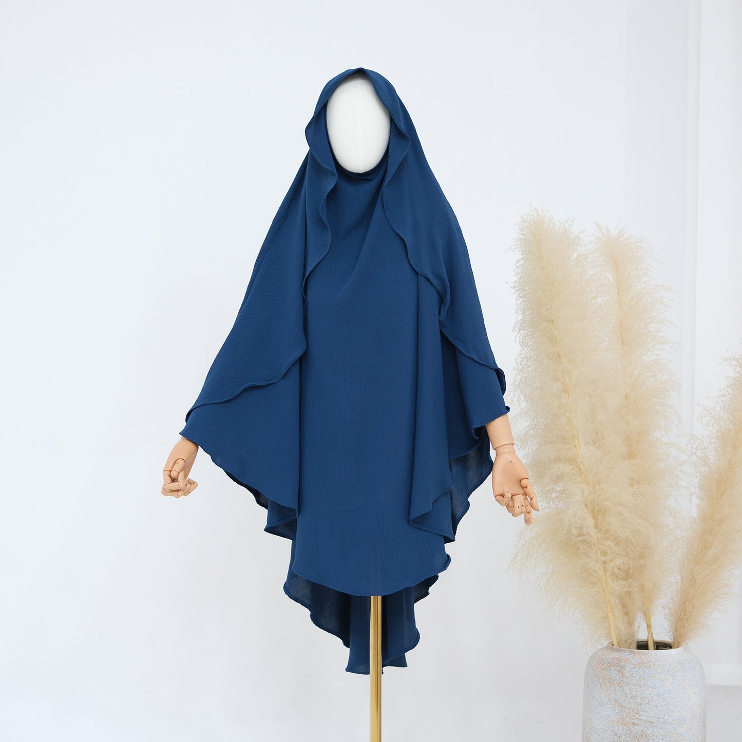 MH29 One-Layer Crepe Khimar │ Breathable Prayer Hijab