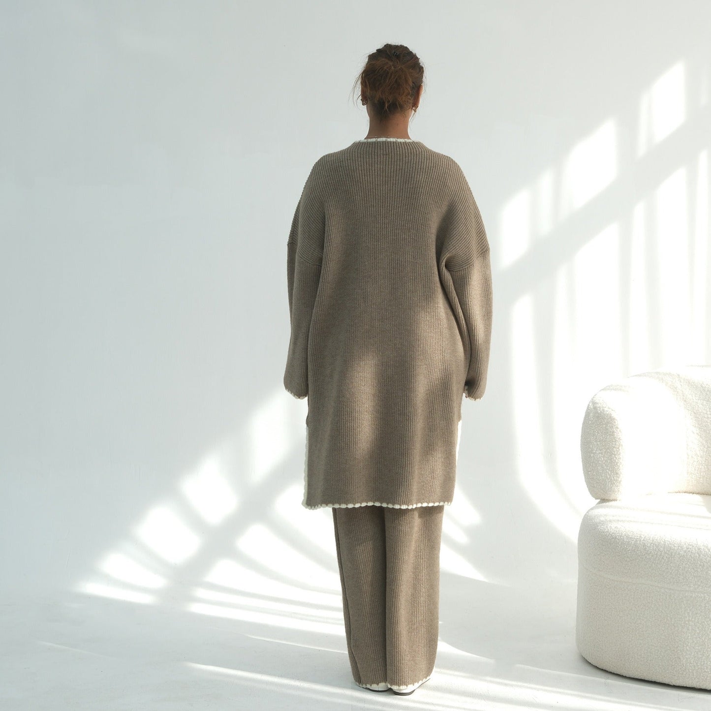 Thick Knit Winter 2-Piece Set | Warm Modest Fashion Skirt & Top | MH117