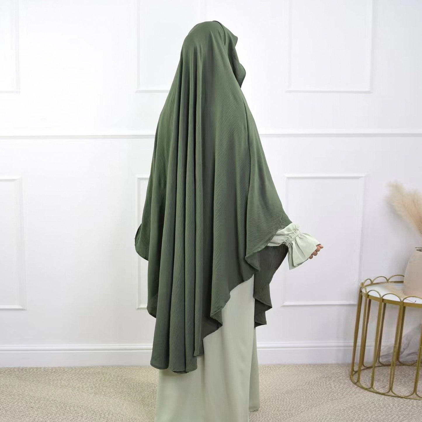 MH29 One-Layer Crepe Khimar │ Breathable Prayer Hijab