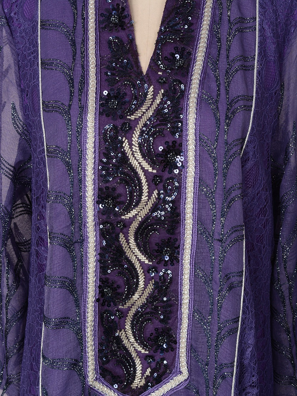 MH129 Beaded Embroidered Abaya Set – Elegant Mesh Modest Eid Dress for Muslim Women