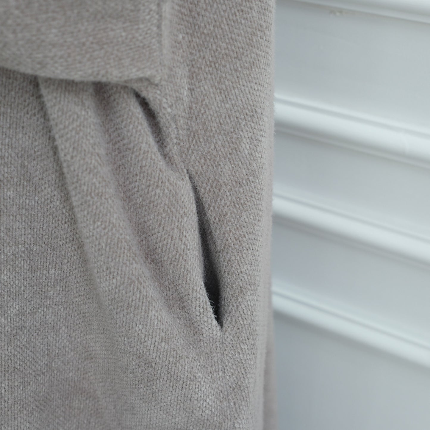 MH97 Velvet Open Abaya Cardigan with Belt – Long Sleeve Modest Outerwear