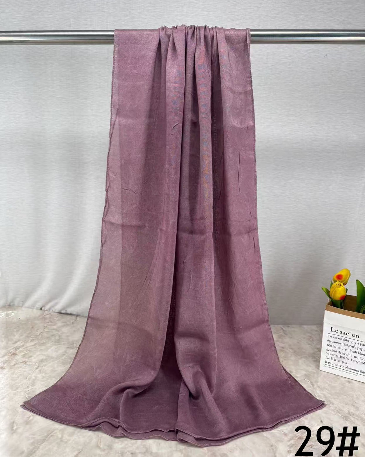 MH008 Silky Modal Hijab - Vibrant Print Wrap Scarf for Women