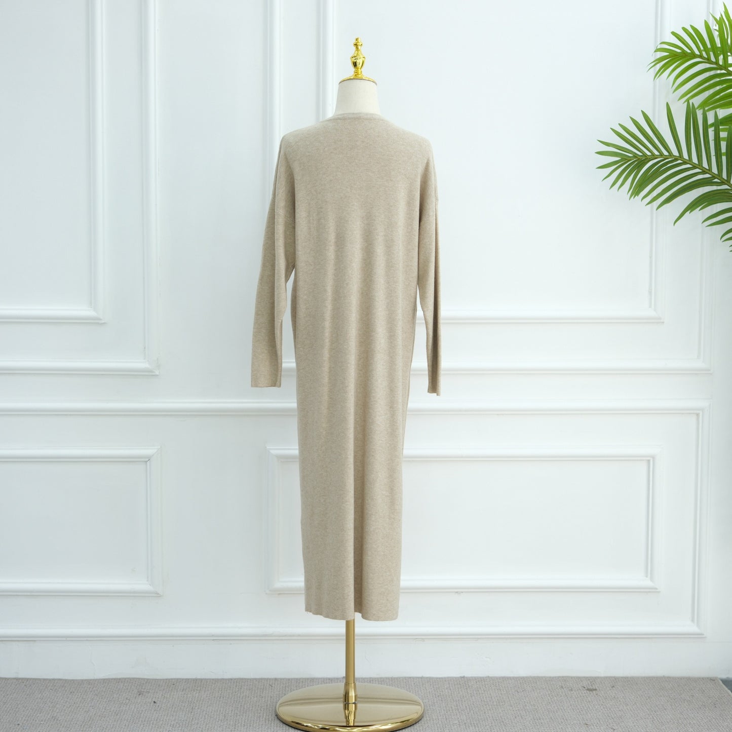 MH103 Autumn Winter Knit Maxi Dress for Muslim Women | Modest Long Sleeve Dress | No Hijab Included