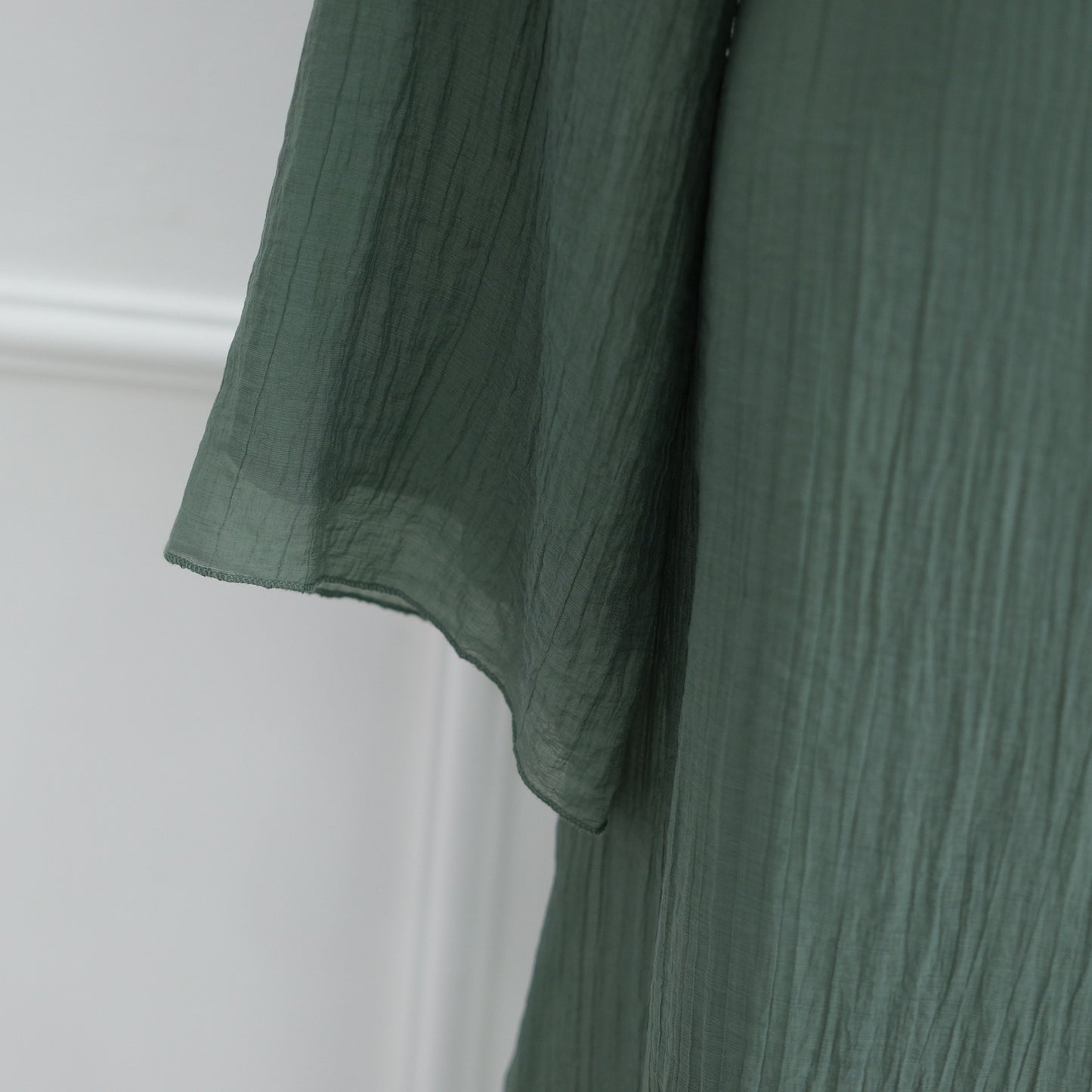 MH86 Double-Layer Abaya Dress – Solid Color, Tencel-Feel Stretch Knit Modest Maxi