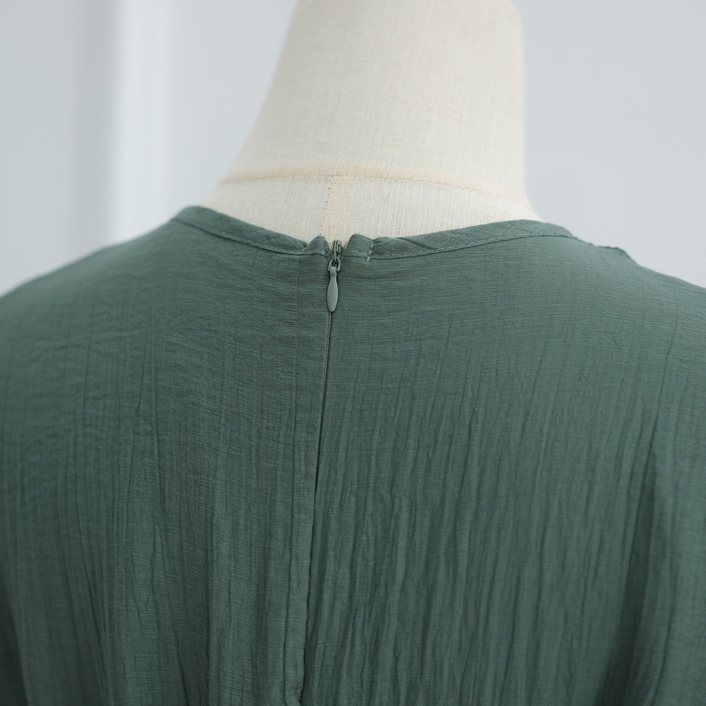 MH86 Double-Layer Abaya Dress – Solid Color, Tencel-Feel Stretch Knit Modest Maxi