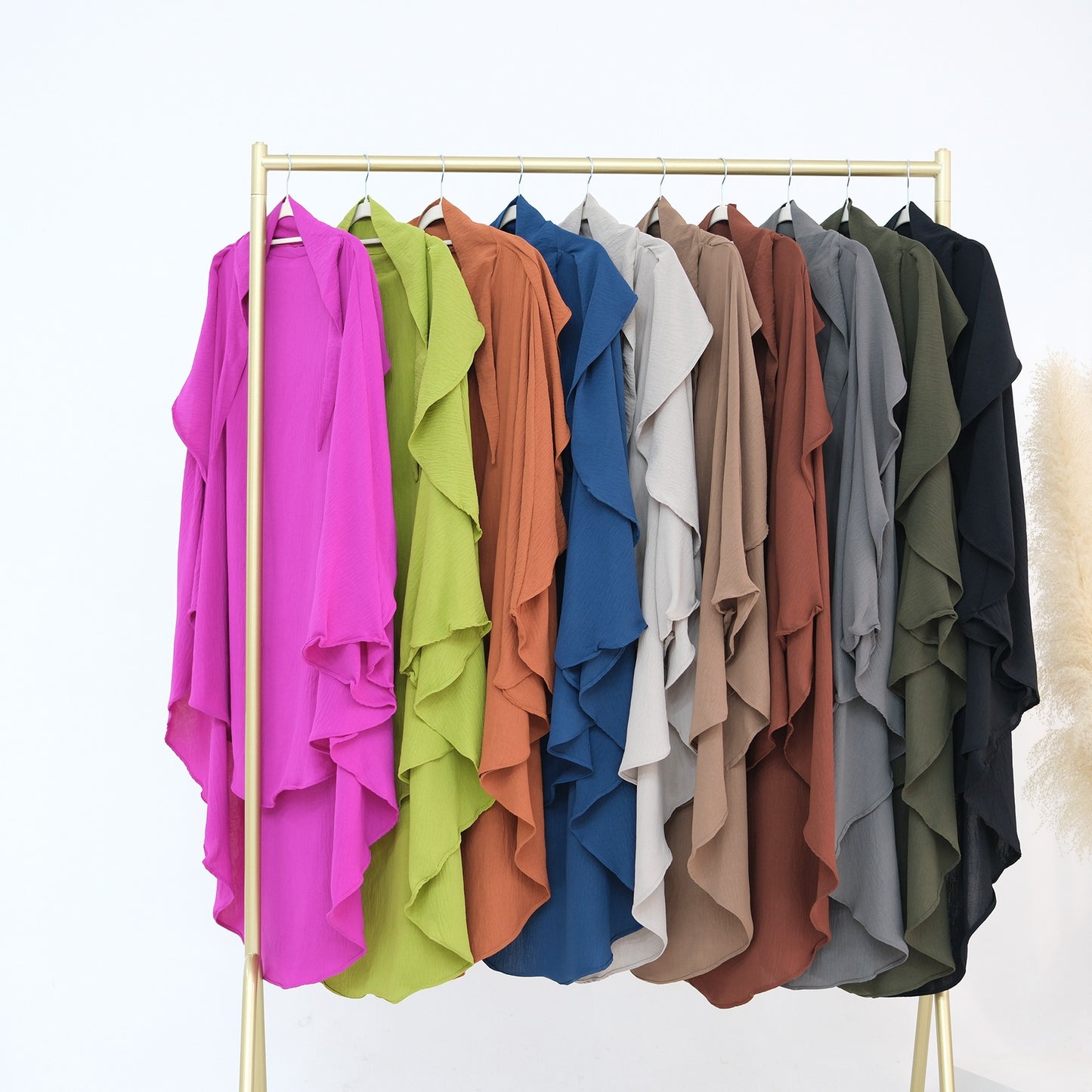 MH29 One-Layer Crepe Khimar │ Breathable Prayer Hijab