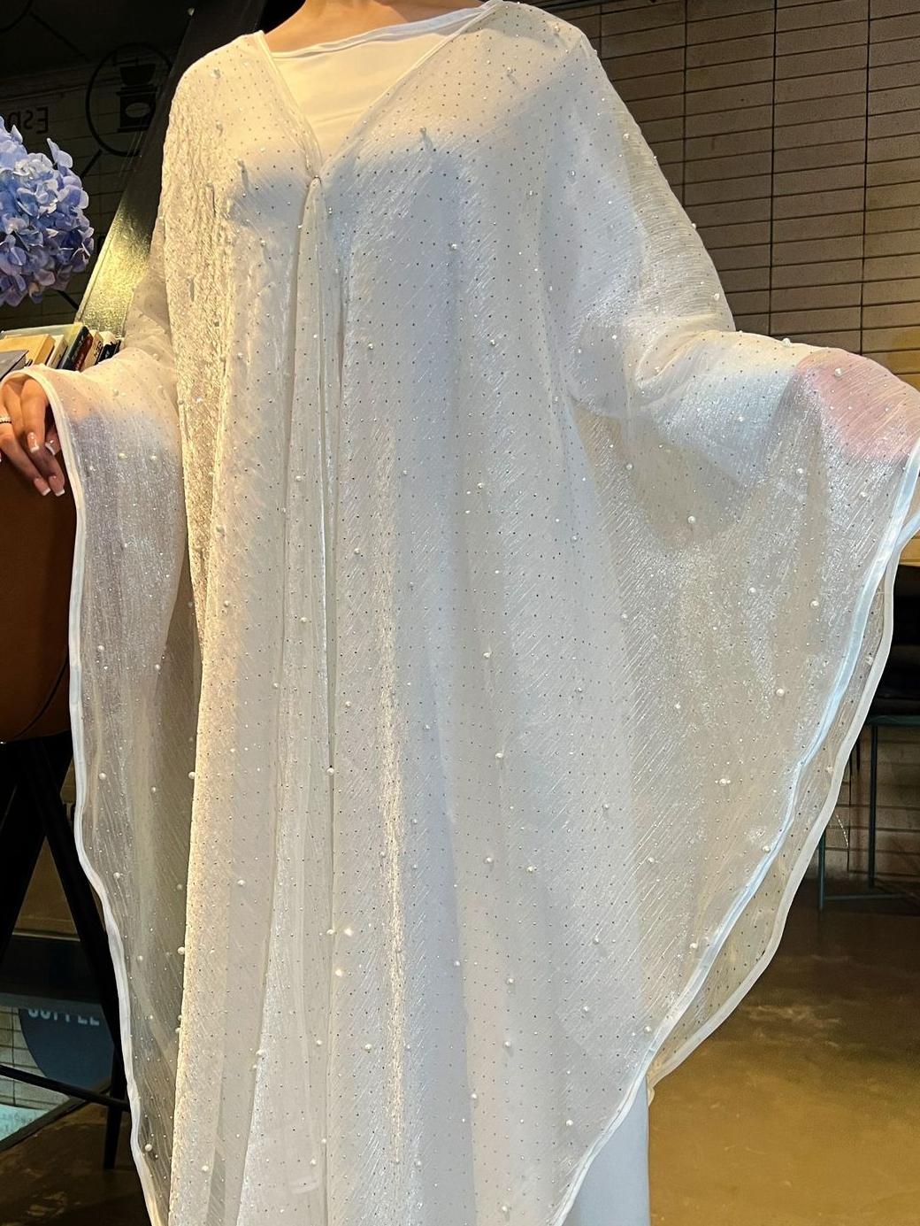 MH119 | Pearl Starry Sky 2-Piece Dress Set | Loose Long Modest Women's Outfit