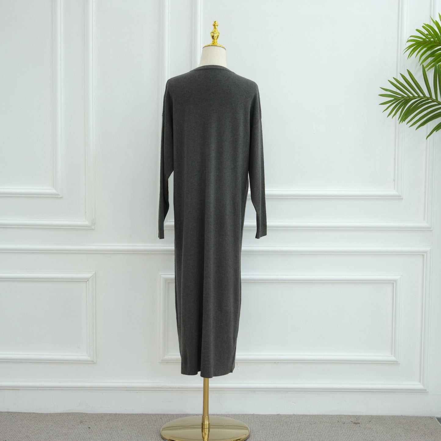 MH103 Autumn Winter Knit Maxi Dress for Muslim Women | Modest Long Sleeve Dress | No Hijab Included