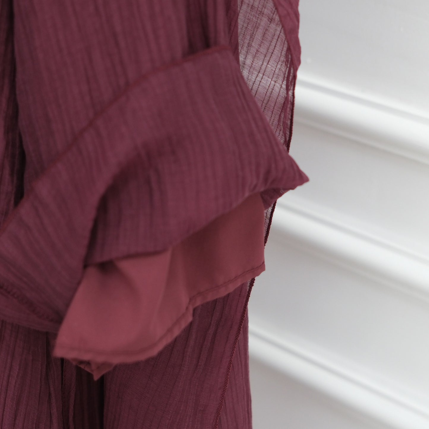 MH86 Double-Layer Abaya Dress – Solid Color, Tencel-Feel Stretch Knit Modest Maxi