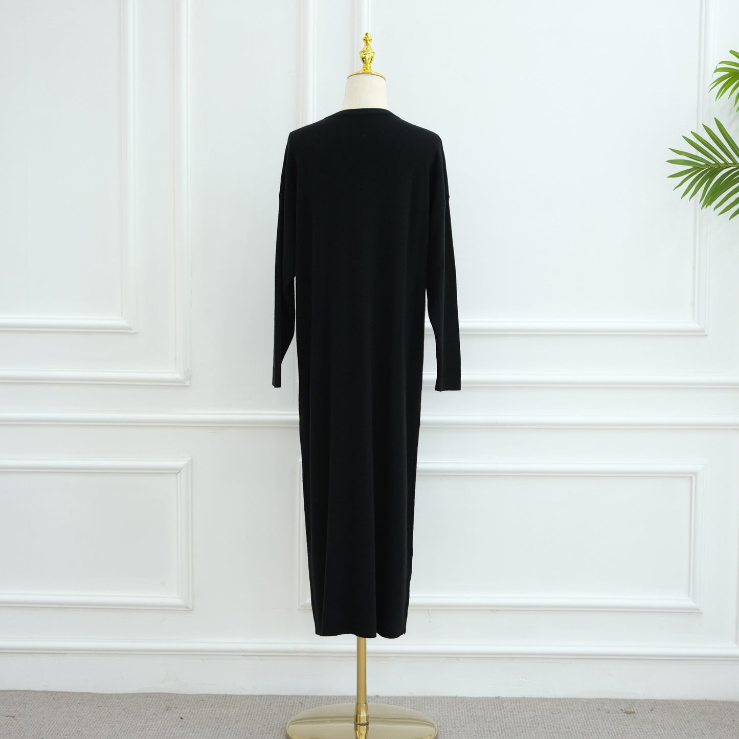 MH103 Autumn Winter Knit Maxi Dress for Muslim Women | Modest Long Sleeve Dress | No Hijab Included