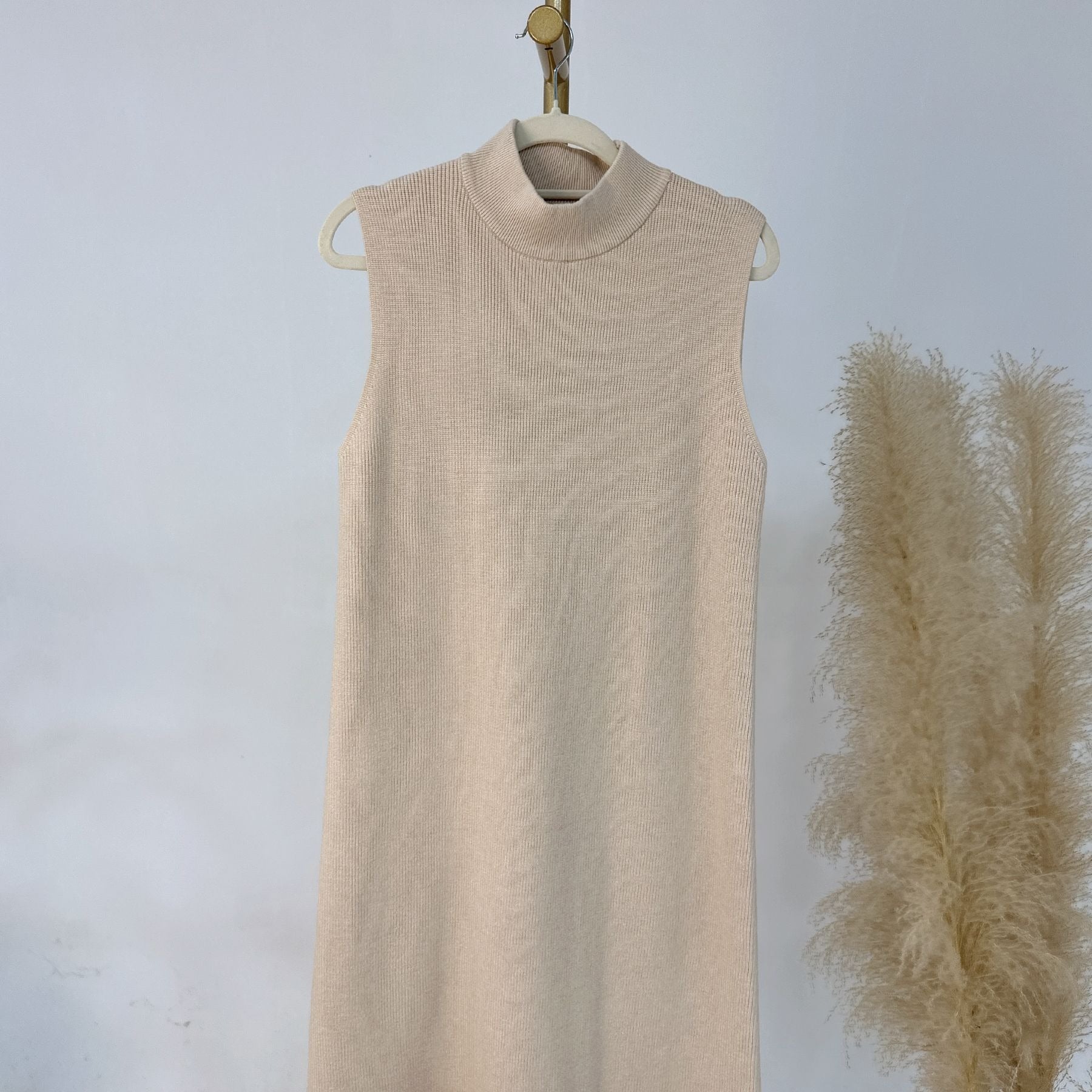 MH82 Winter Knit Abaya Set – 2-Piece Modest Co-ord (Open Cardigan