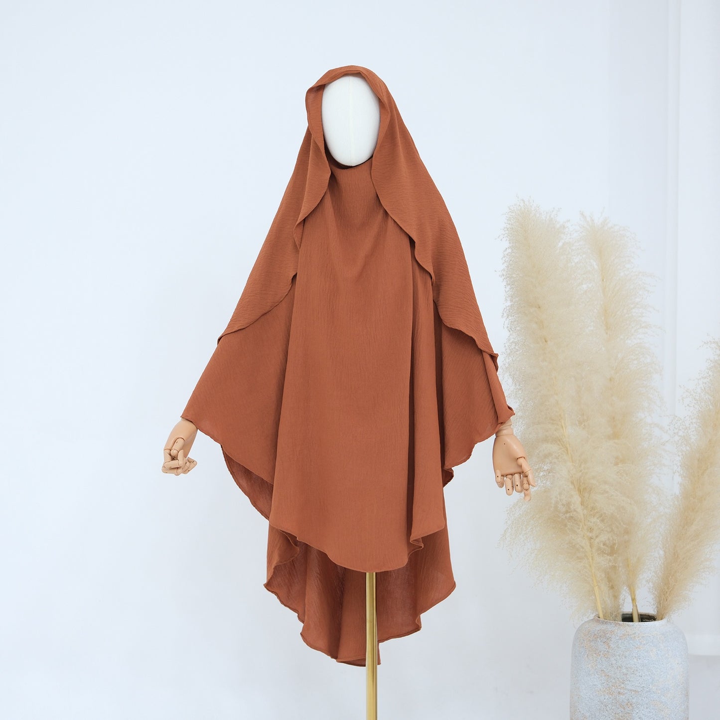 MH29 One-Layer Crepe Khimar │ Breathable Prayer Hijab