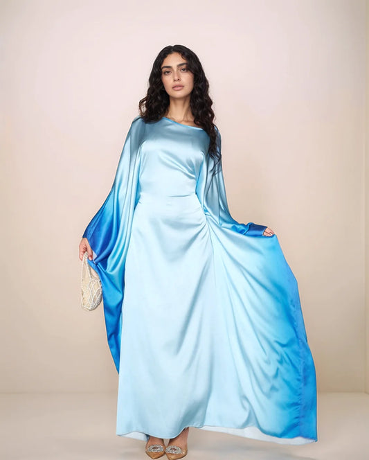 Farasha Luxe Abaya | Elegant Butterfly-Inspired Modest Wear – Maha The Label - MAHA THE LABEL