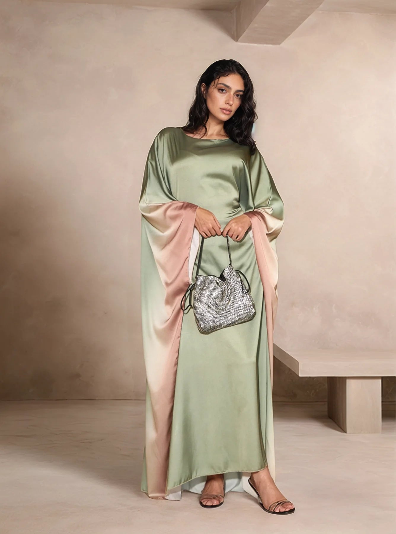 Farasha Luxe Abaya | Elegant Butterfly-Inspired Modest Wear – Maha The Label - MAHA THE LABEL