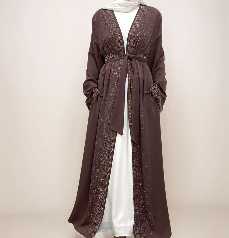 Galaxy Glitter Diamond Robe-Mauve | MAHA THE LABEL - MAHA THE LABEL