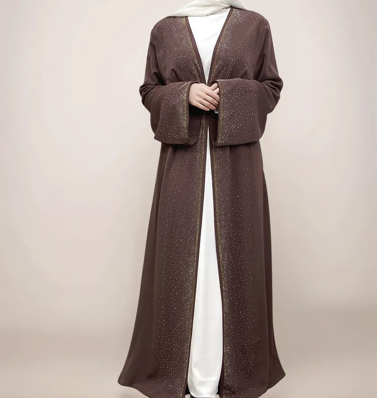 Galaxy Glitter Diamond Robe-Mauve | MAHA THE LABEL - MAHA THE LABEL