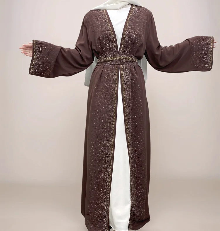 Galaxy Glitter Diamond Robe-Mauve | MAHA THE LABEL - MAHA THE LABEL