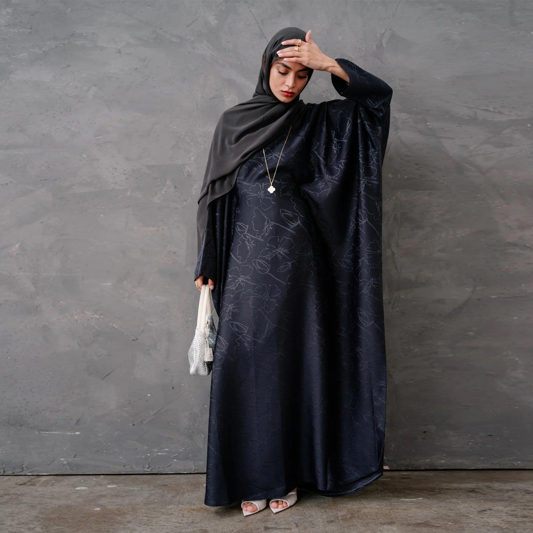 Layla Elegant Kaftan Maxi Dress | Ramadan Party Gown for Muslim Women - Mahathelabel