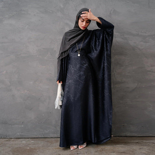 Layla Elegant Kaftan Maxi Dress | Ramadan Party Gown for Muslim Women - Mahathelabel