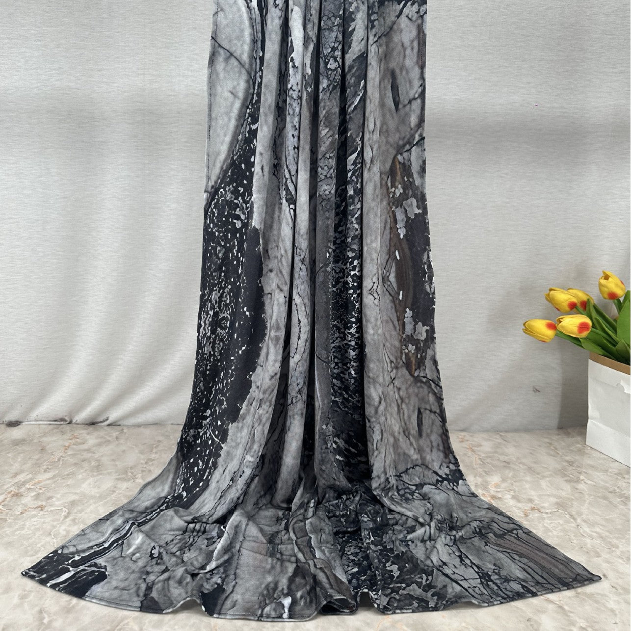 MH110 Printed Jersey Hijab - Cotton Camouflage Scarf for Women