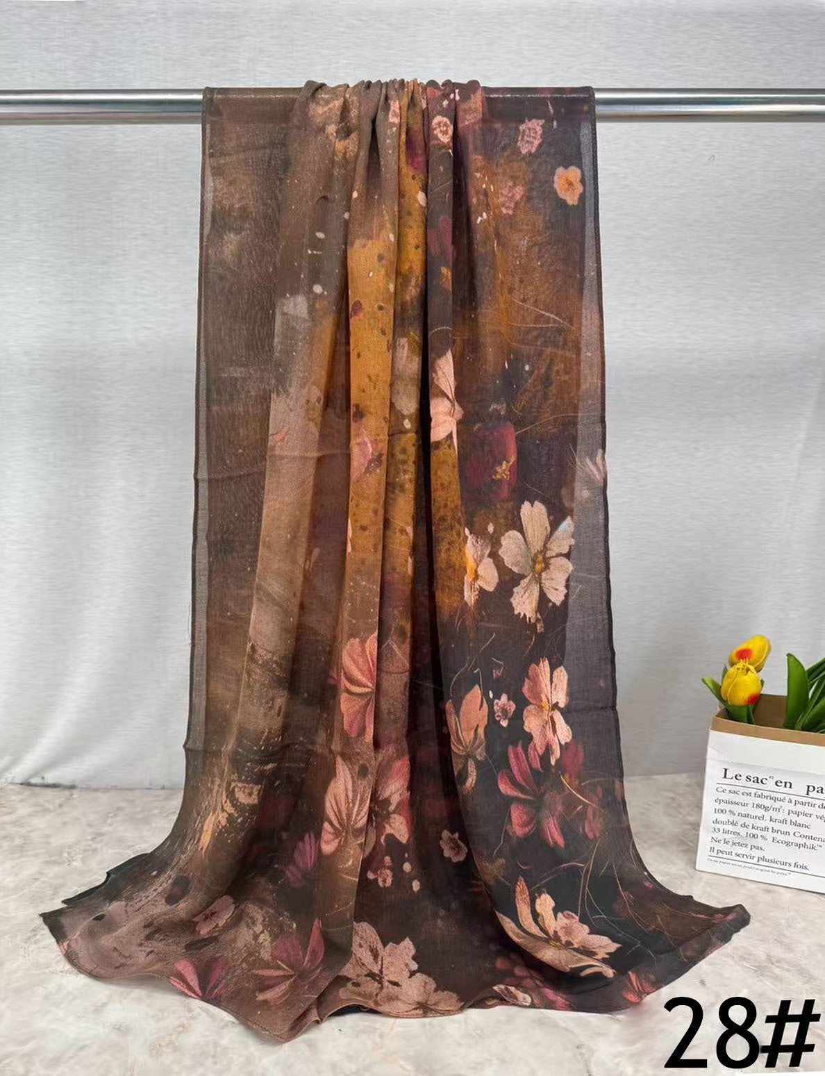 MH03 Ink Print Modal Scarf – 32 Styles & Colors – Soft Breathable Hijab