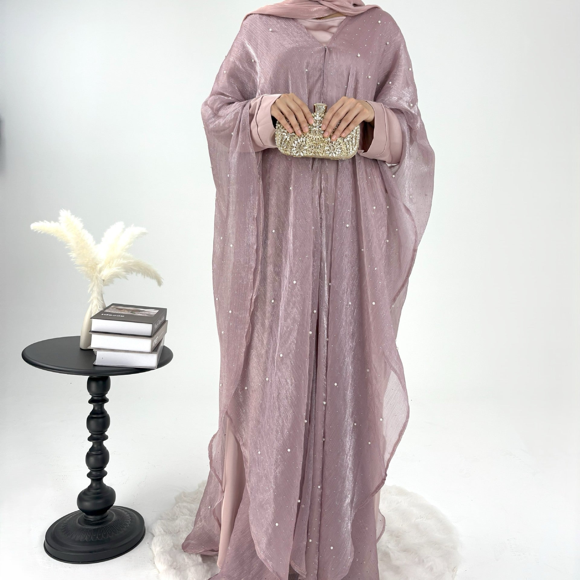 | Pearl Starry Sky 2-Piece Dress Set | Loose Long Modest Wom | lifestyle wear | Maha The Label modest fashion outfit