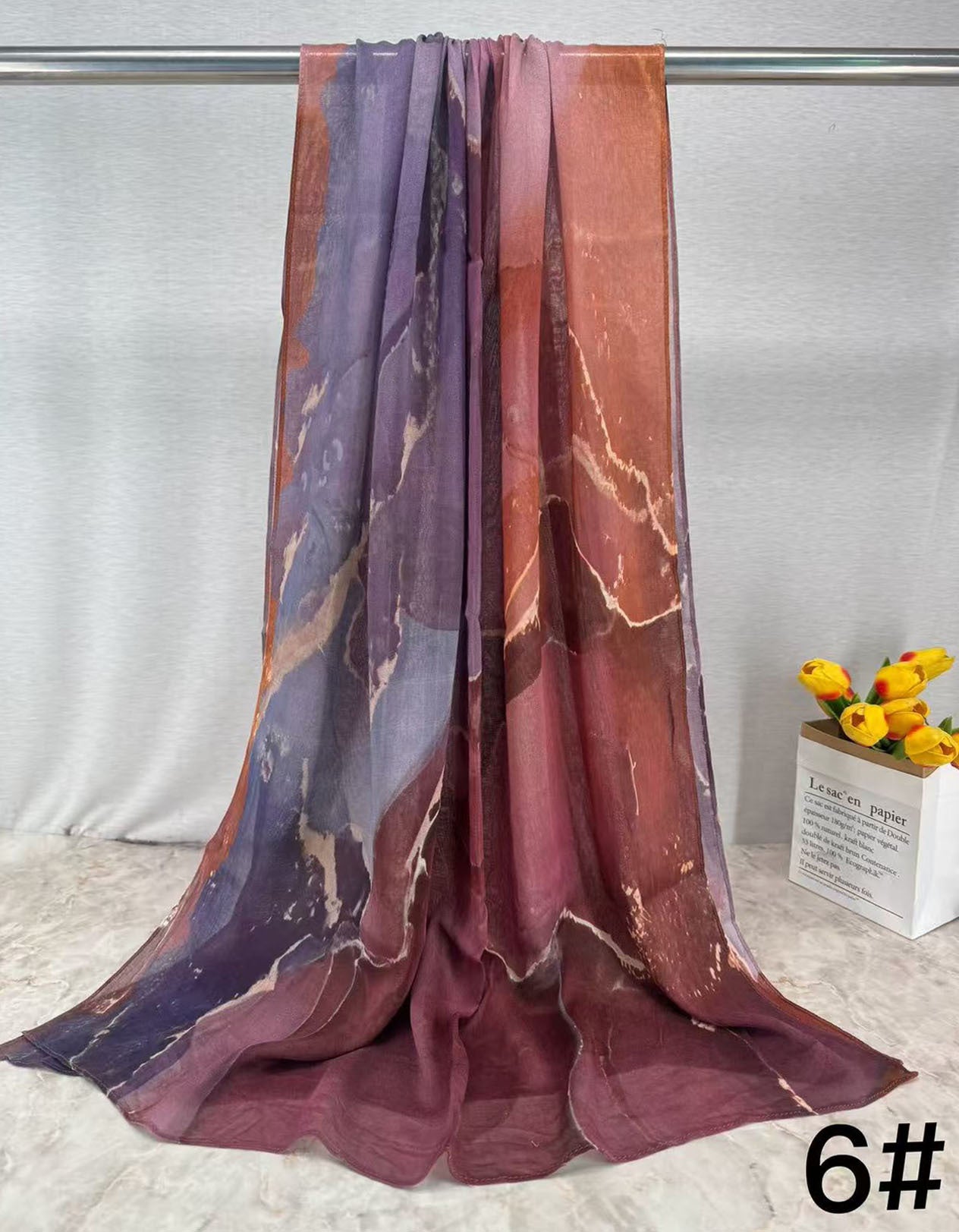 MH03 Ink Print Modal Scarf – 32 Styles & Colors – Soft Breathable Hijab