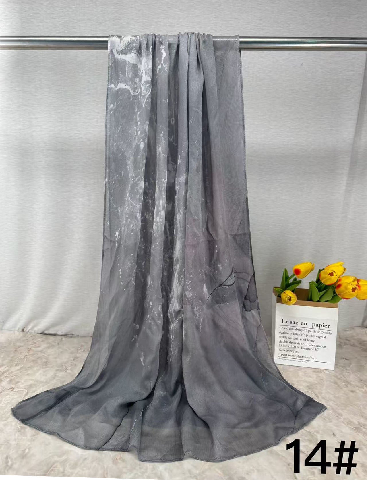 MH03 Ink Print Modal Scarf – 32 Styles & Colors – Soft Breathable Hijab