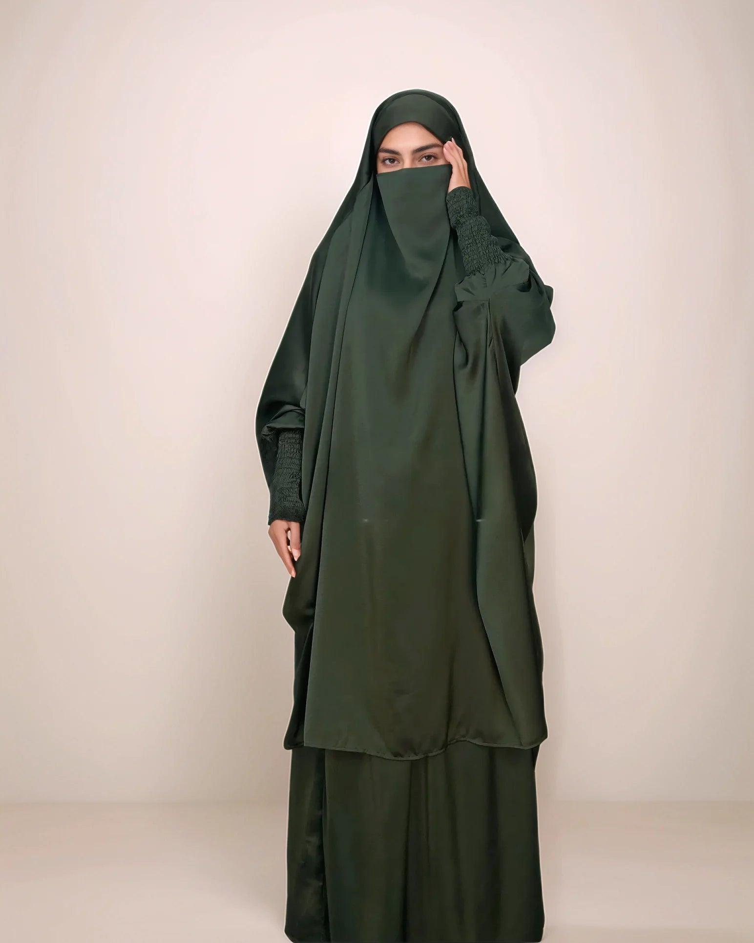 MH25 Multi-Color Two-Piece Jilbab Set MH25 Multi-Color Two-Piece Jilbab Set